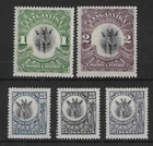 Tanganyika 1922-25 Giraffes Mint Cat£40 (5v)