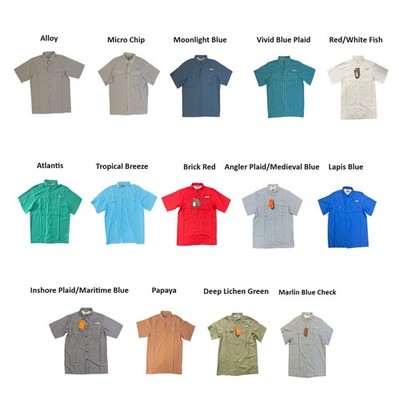 Habit Men's UPF40+ Crayfish Creek Short Sleeve River Shirt