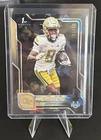 2025 Bowman Chrome University Football Black Refractor Malik Rutherford #23