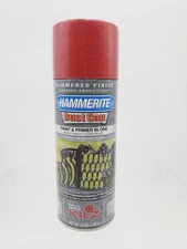 1 Can Hammerite Hammered Finish Rust Cap Spray Paint 12 oz Red Paint Primer