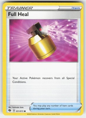 Full Heal 051/073 Uncommon Champion's Path Pokemon Near Mint
