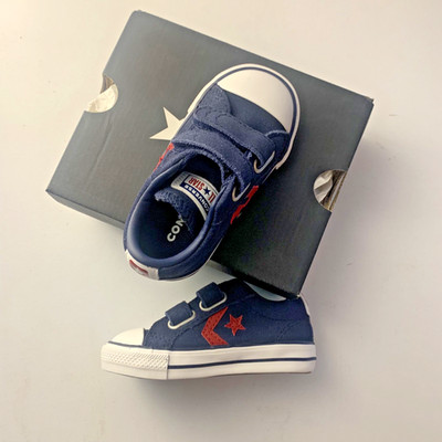 Converse Unisex Baby Star Player Ev 2v Ox Hausschuhe Gr. 21