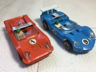 SCALEXTRIC VINTAGE C3 JAVELIN AND C4 ELECTRA STRONG MOTORS 1960’S CARS