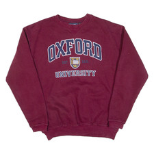 Oxford University Mens Sweatshirt Maroon M