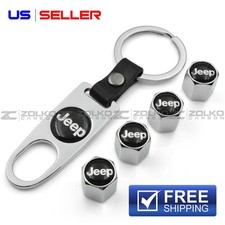 Valve Stem Caps Keychain Wheel Tire Silver - Us Seller