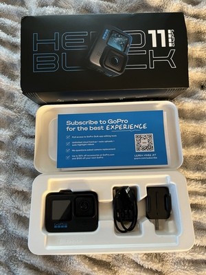 GoPro HERO11 Black Ultra HD Action Camera 8x Zoom Waterproof w/ Accessories
