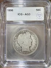 1896 Barber Half Dollar ICG AG-3 IDC Verified
