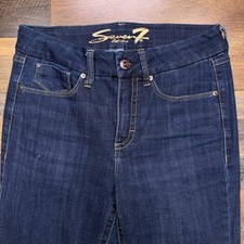 Seven 7 Tumyless High Rise Skinny Jeans Womens 8 Blue Stretch