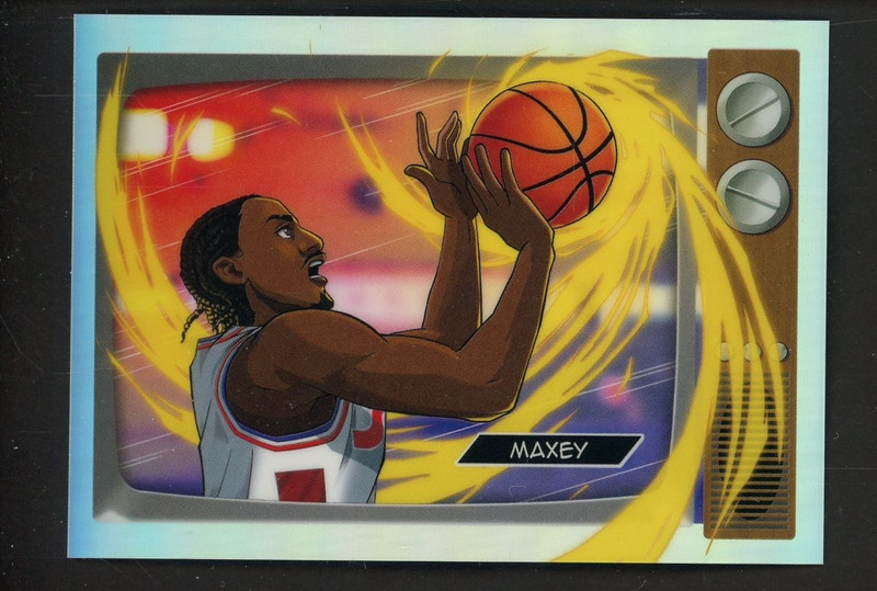 Tyrese Maxey 2025-26 Bowman Basketball NBA Anime case hit NBA-A3 76ers SSP