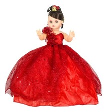 Mexican Quinceanera Doll 17” (Quince Años) RED Dress Keepsake Made In MEXICO
