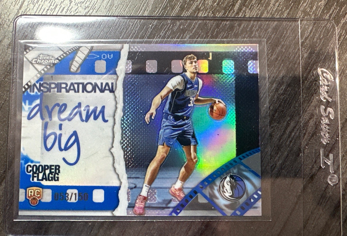 2025-26 Topps Chrome Cooper Flagg Inspirational  #53/150 Blue Refractor RC