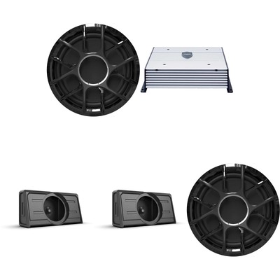 Wet Sounds ZERO Series 10'' Marine Subwoofer with (2) Enclosures & Amp