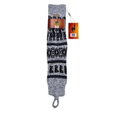 HANDMADE ANDEAN ALPACA LIGHT GRAY LEG WARMER