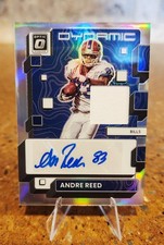 2022 Optic Dynamic DPA-ARE Andre Reed Auto/Mem Player Worn 10/49 Buffalo Bills