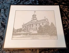 University of Iowa - Old Capitol - FRAMED SIGNED AUTOGRAPHED Art Print