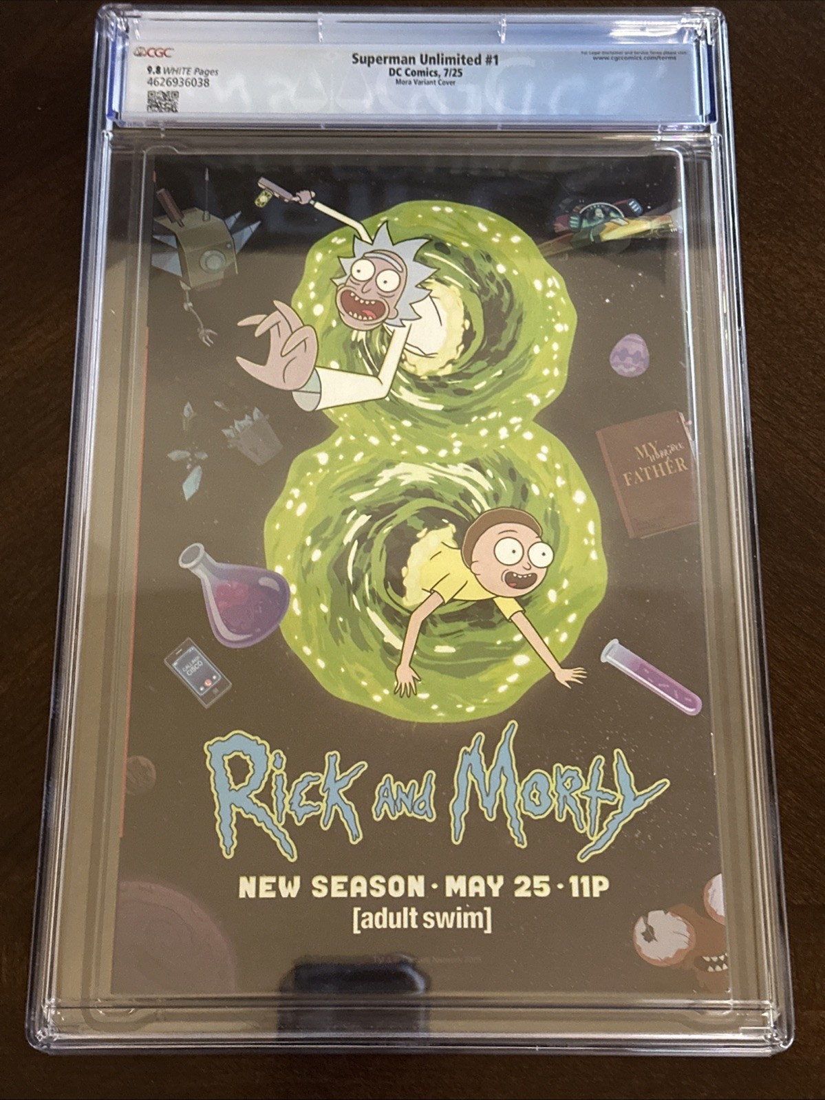 SUPERMAN UNLIMITED #1 (2025) CGC 9.8 NM/Mint Dan Mora Variant James Gunn