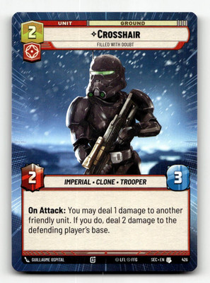 Star Wars Crosshair - Filled With Doubt (Hyperspace) #426 (UC) Secrets of Power