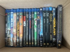Lot of 18 EMPTY 3-Disc TRIPLE Blu-ray cases w/ artwork NO DISCS read description