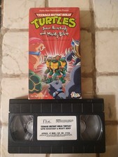 TMNT TEENAGE MUTANT NINJA TURTLES VHS SUPER ROCKSTEADY AND MIGHTY BEBOP VHS 1990