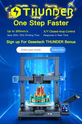 Geeetech High Speed 3D Printer Thunder Auto-Leveling Silient Border Fast Printer