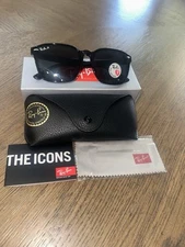 Ray-Ban RB8377 Wayfarer Polarized Sunglasses - Black Frame  