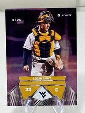 LOGAN SAUVE 2025 Onit West Virginia Baseball PURPLE Holo Parallel P-1  /25
