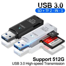 USB3.0 SD Card Reader for PC Micro SD Card to USB Adapter for Camera MemoryC USA