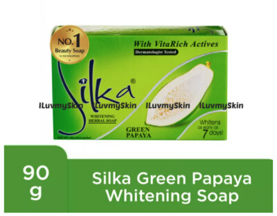 Silka Whitening Green Papaya Soap with VitaRich Actives 90g | eBay