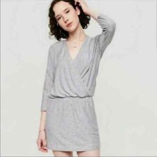 LOU & GREY Surplice V-Neck Dress MEDIUM