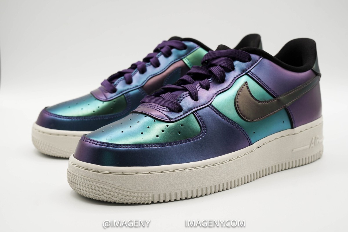 air force 1 black green purple