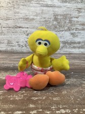Vintage 1996 TYCO Preschool My Big Bird 13 Plush w Baby Teether Sesame Street