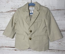 NWT Janie  Jack Special Occasion Blazer Boys Size 6 - 12 Months Khaki Lined