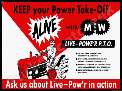Alive With M and W Metal Sign 3 Sizes to Choose From