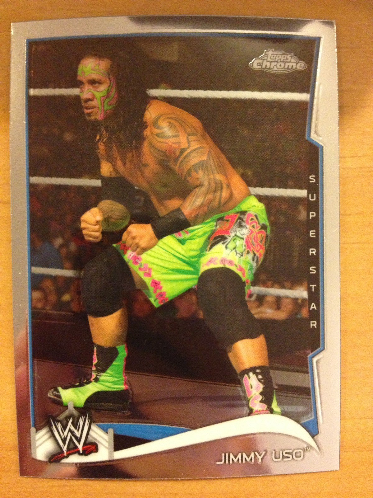 2014 Topps WWE Chrome #74 Jimmy Uso NrMint-Mint