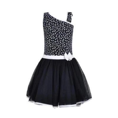 ✿ LOffF ✿ Mädchen Kleid DANCING Dress Sprinkle dark blue Gr.104-140 Z8554-51 - Bild 1 von 2