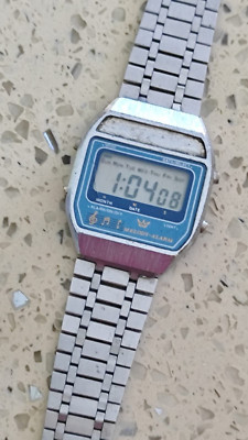 Vintage 1988 Ambassador Melody Alarm LCD Digital Watch Used