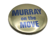 Murray On The Move Lettered Pin Blue Lettering & Gold Tone