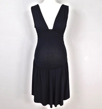 ASOS Size 8 Black Dress Tiered Skater Sleeveless