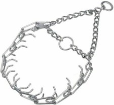 Herm Sprenger Chrome Plated Steel Prong Dog Training Collar Anti Pull 16" 18" 20