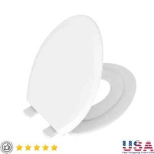 2-In-1 Elongated Toilet Seat W/ Child Seat Soft Close Easy Clean EZ-Off Hinges