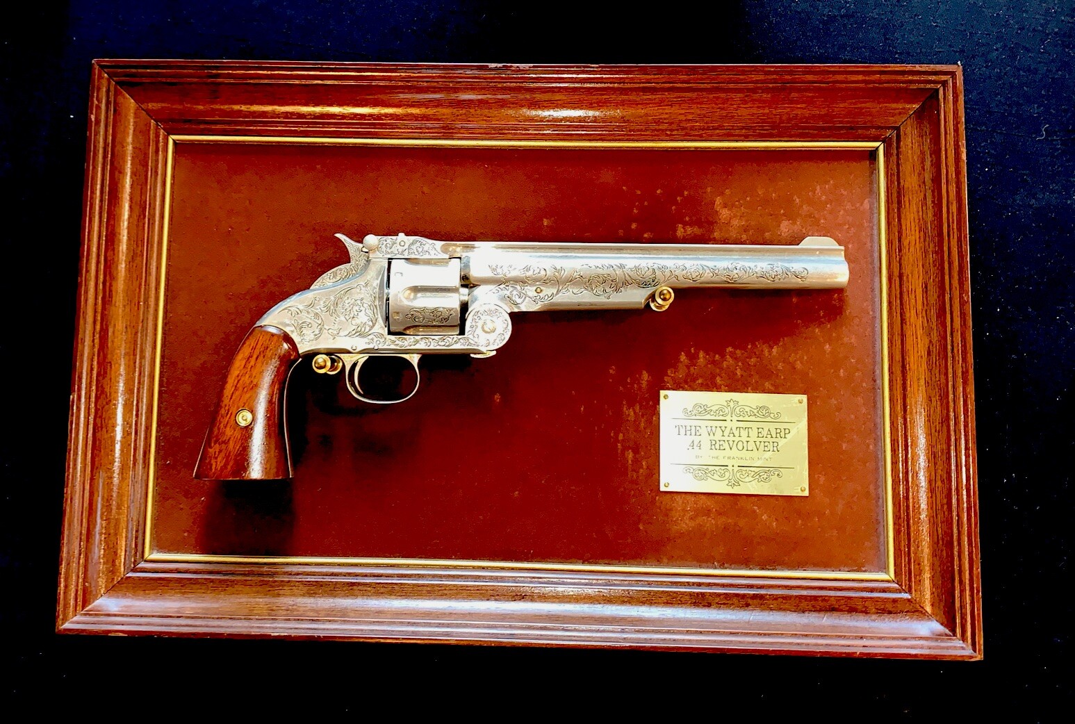 Wyatt Earp Franklin Mint Commemorative Colt .44 Revolver Original W