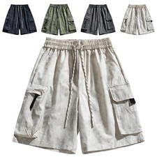 Men's Summer Outdoor Shorts Cargo Casual Loose Work Hiking Shorts with Pockets