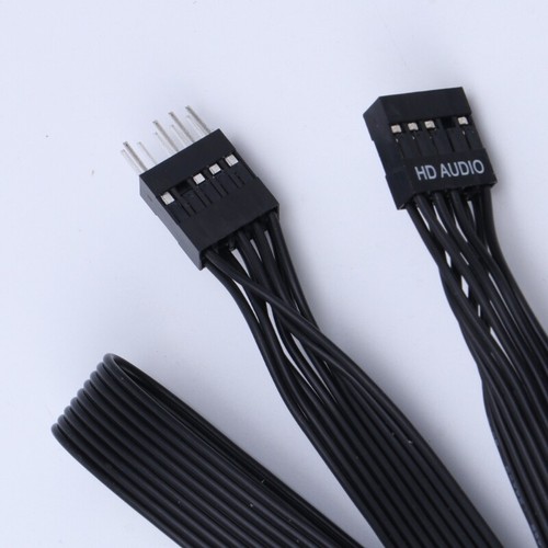 HDAudio 9pin Header Computer Motherboard Front Extension Cable 20/30/50cm - Afbeelding 17 van 22