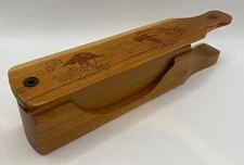 Genuinely Amish Crafted "Handle Half Moon" Turkey Box Call - New, Unused! Wooden