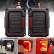 Smoke Led Tail Lights Turn Signal Running Reverse For Jeep Wrangler Jk 2007-2017 Smoke Led Tail Lights Turn Signal Running Reverse For Jeep Wrangler Jk 2007-2017