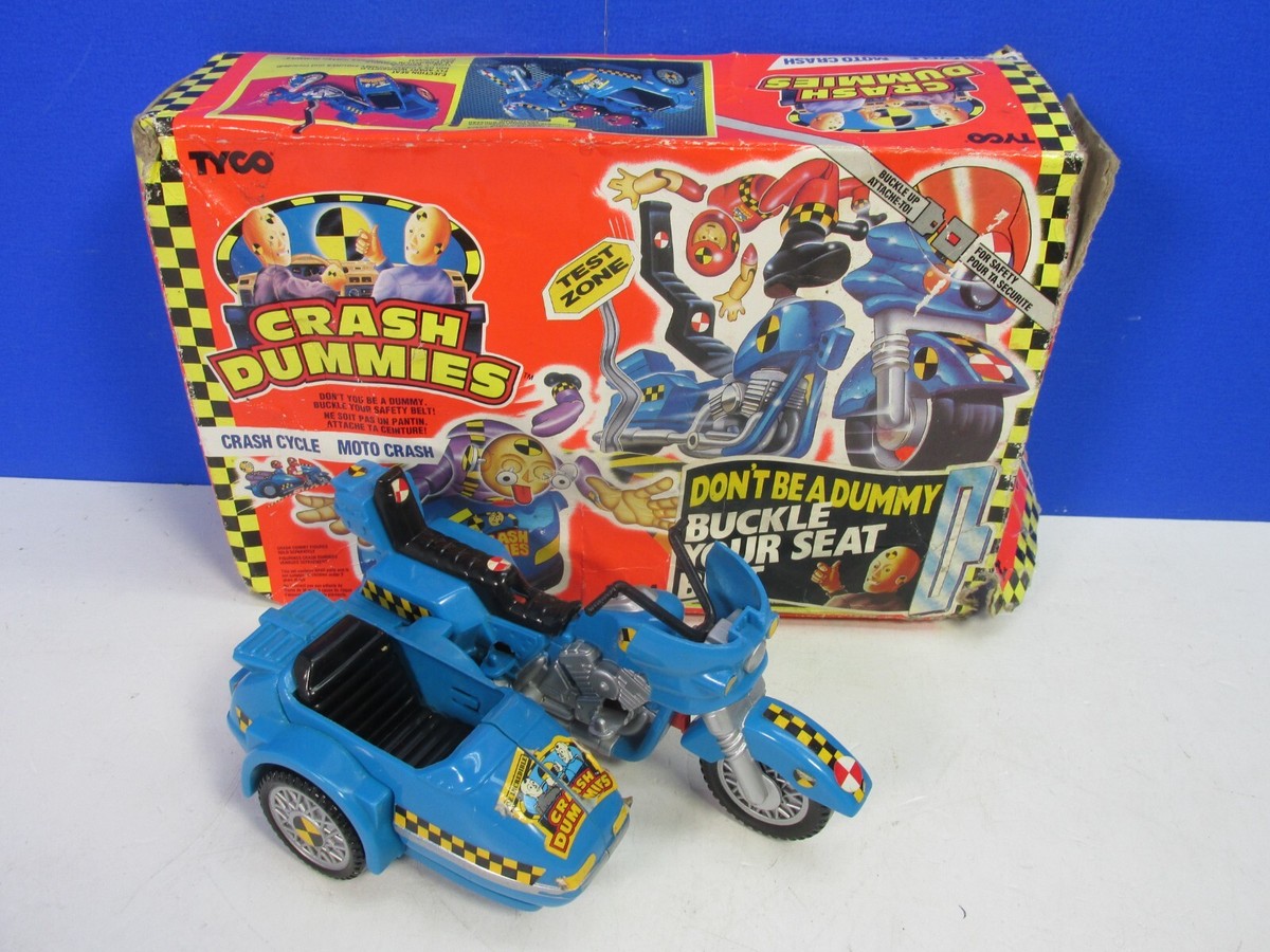 vintage CRASH TEST DUMMIES CRASH CYCLE MOTO VEHICLE TYCO 1991