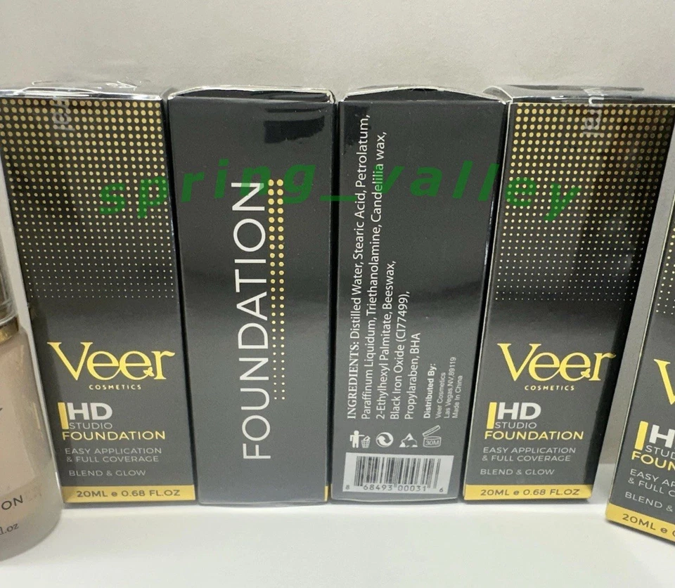 Veer Cosmetics Liquid HD Studio Foundation Natural 0.68 fl oz 20ml - Image 4 of 4