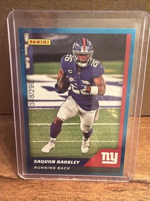2021 Panini NFL Sticker & Card Collection - Saquon Barkley #54 Blue /299