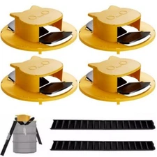 🏆4Pack Black Slide Bucket Lid Mouse Rat Trap Bucket Mousetrap Catcher US Stock