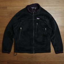Vintage Patagonia R4 Deep Pile Fleece Jacket XXL Regulator Black Made in USA
